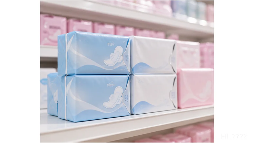 日用卫生巾产品包装和门店基础补货陈列